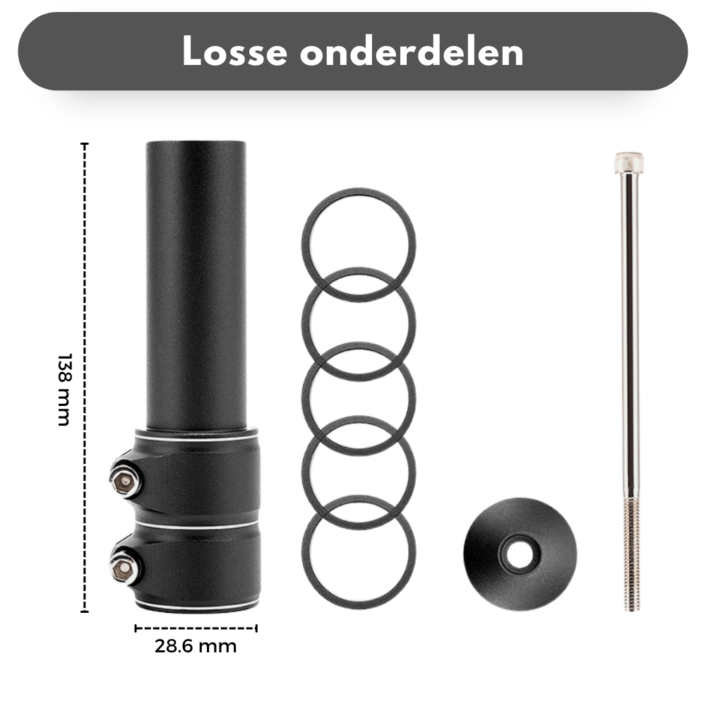PosturePro Stuurverhoger - Gezond & pijnvrij fietsen